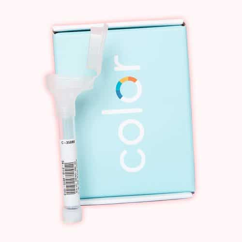 color hereditary cancer test box