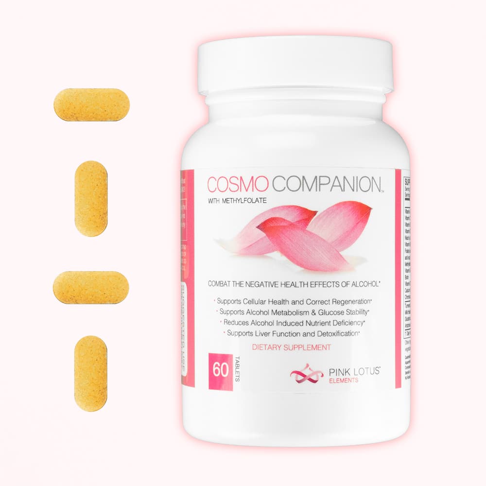 cosmo companion bottle with tablets