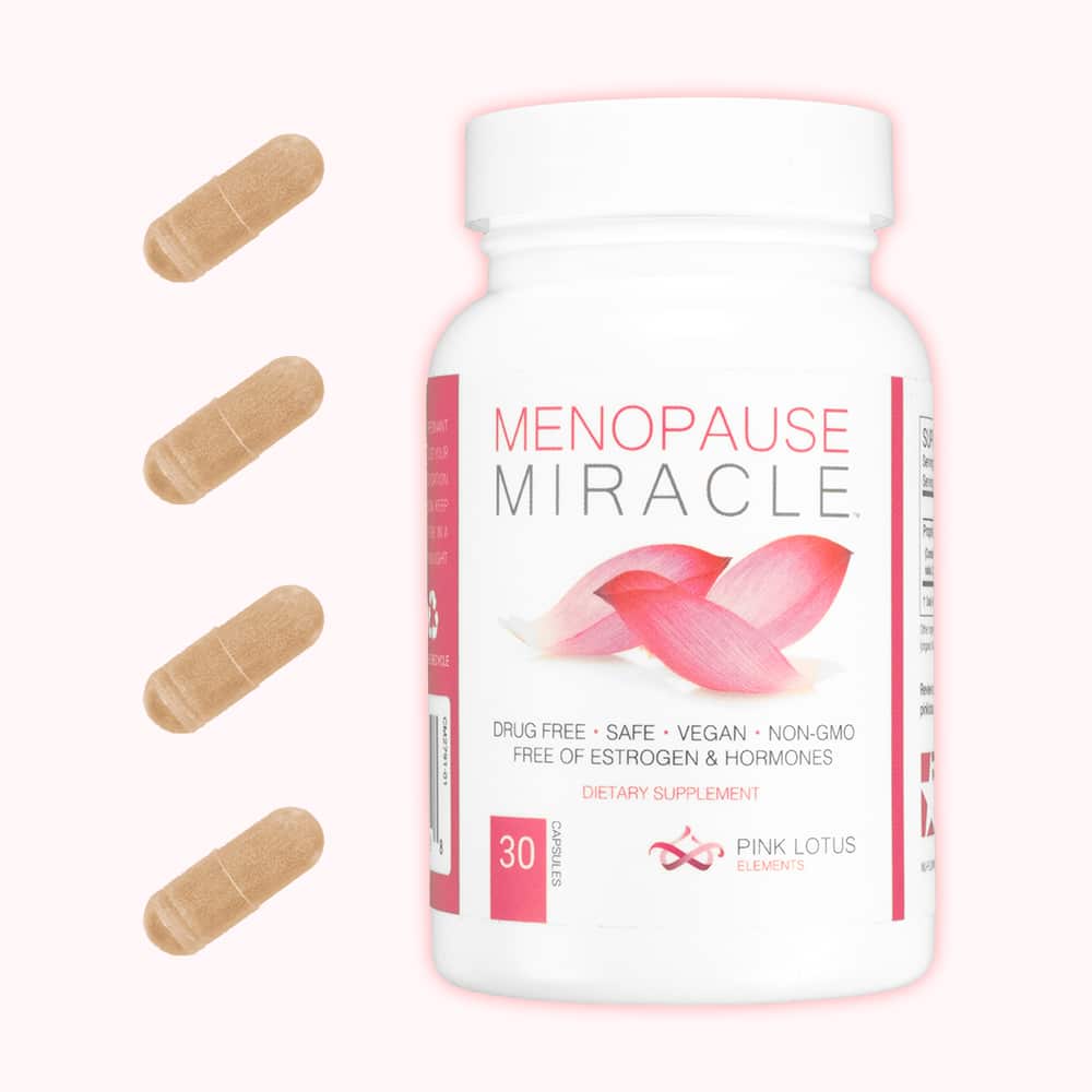 menopause miracle with capsules front view