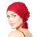 woman wearing chemo beanies headcover in nancy style