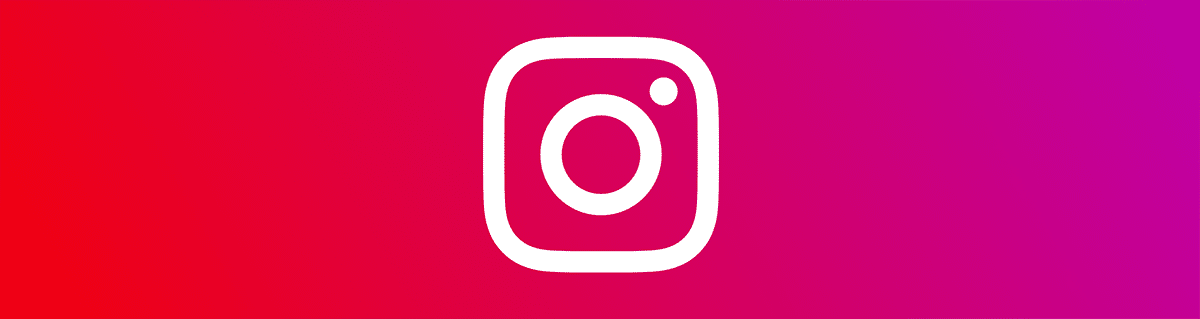 instagram header with logo